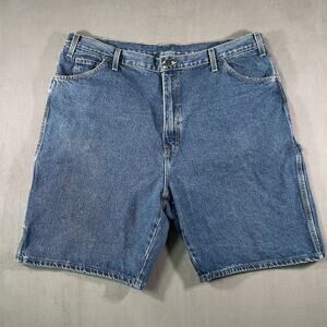 Y2K Dickies Relaxed Carpenter Denim Shorts Men’s Size 42 Blue Jean Jorts
